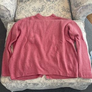Jcrew Point Sur women’s pink waffle sweater